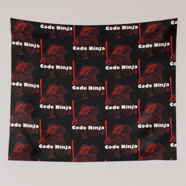 Item preview, Code Ninja (bright red and black) designed and sold by DMcK Designs.