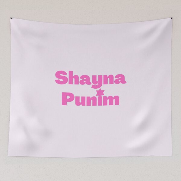Item preview, Yiddish Shayna Punim pink designed and sold by NJGDesigns.