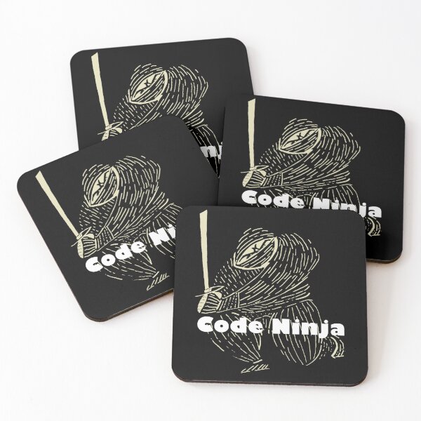 Item preview, Code Ninja (black and white) designed and sold by DMcK Designs.