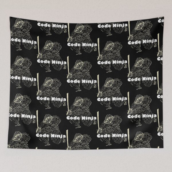 Item preview, Code Ninja (black and white) designed and sold by DMcK Designs.