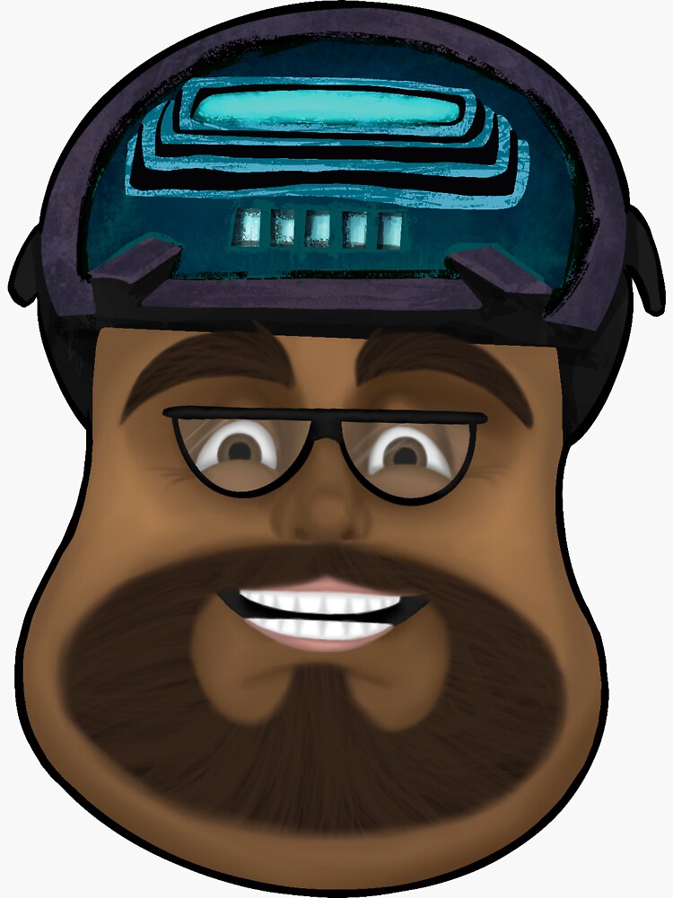 Thumbnail 3 of 3, Sticker, Beat the Machine: Rebooted - Pete designed and sold by SanguineStudios.