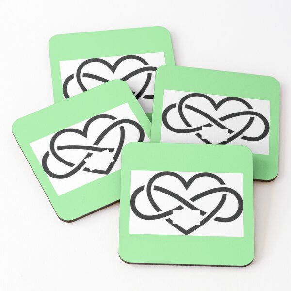 Item preview, Infinity - In Love - Mint Green (Light Green) designed and sold by 743Designs.