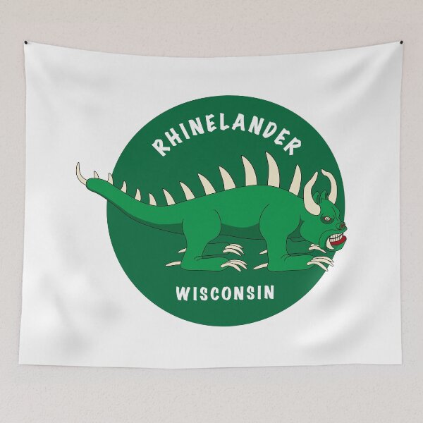 Item preview, Classic HODAG Rhinelander Wisconsin Sticker designed and sold by BlueSkyTheory.