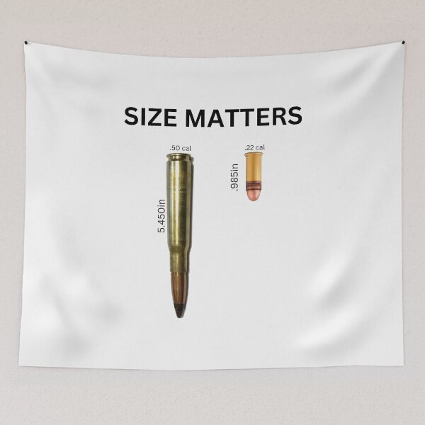 Item preview, Size Matters .50 cal vs .22 designed and sold by tysonzitting.