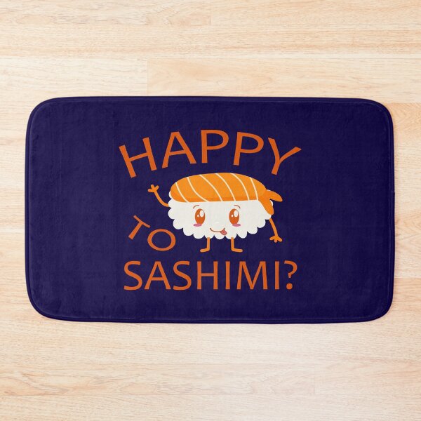 Artikelvorschau, Zufrieden mit Sashimi? Lustiges Sushi-Liebhaber-Geschenk entworfen und verkauft von DesignHouse07.