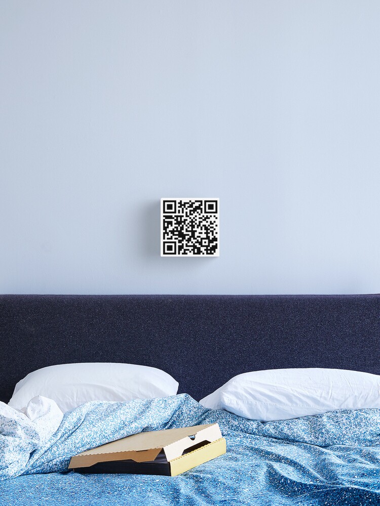 Rick roll qr code with no ads - stickers | Art Print