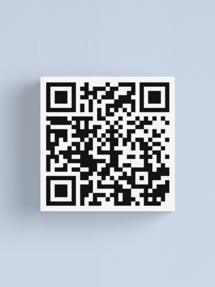 Rick Roll Link QR Code Sticker for Sale by magsdesigns