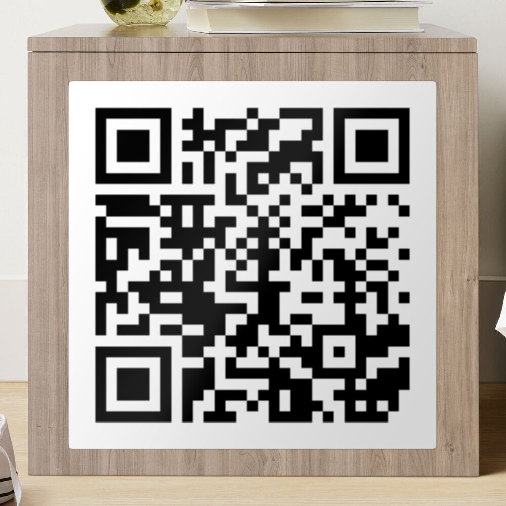 Rick Roll QR-code (autoplay, no ads), 3D models download