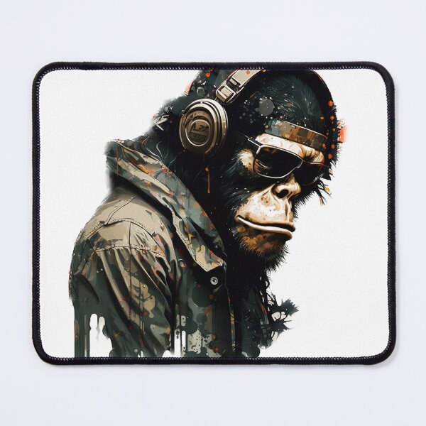 Item preview, Musical Monkey: A Stylish and Realistic Illustration designed and sold by W I L O R F   . C O.