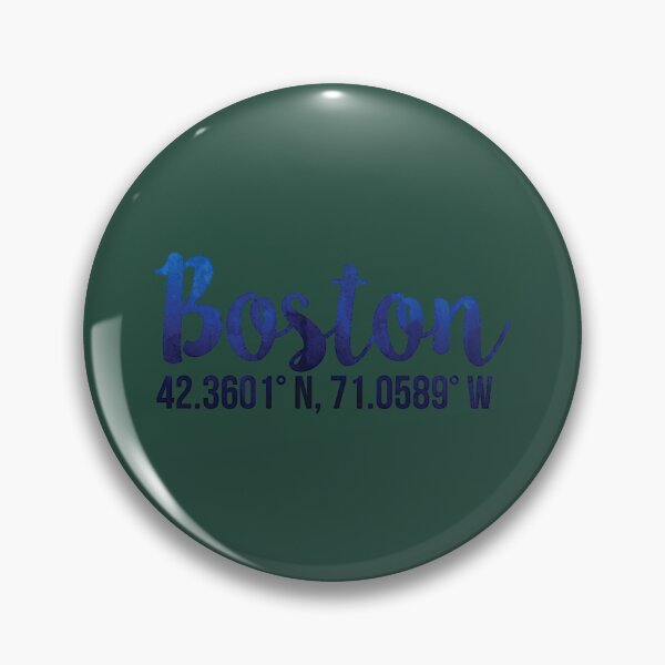 Item preview, Boston Coordinates Sticker  designed and sold by JohnCareyy.