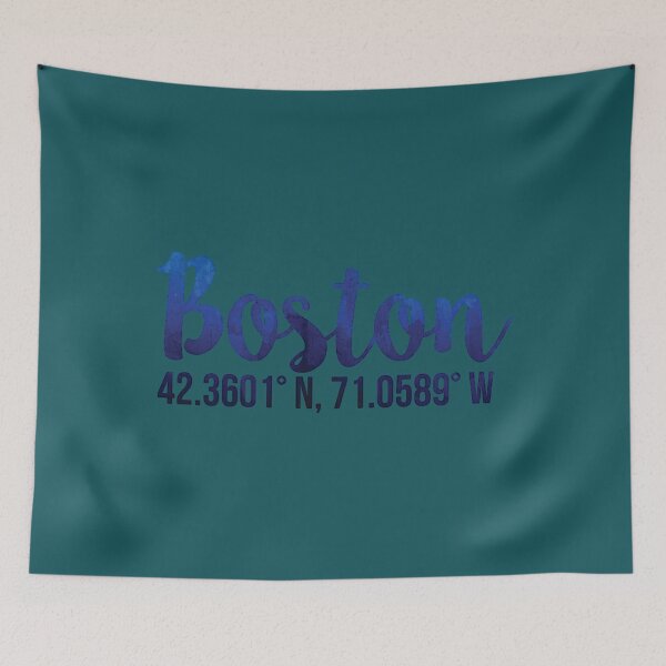 Item preview, Boston Coordinates Sticker  designed and sold by JohnCareyy.