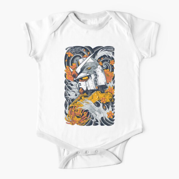 Gundam Short Sleeve Baby One-Piece