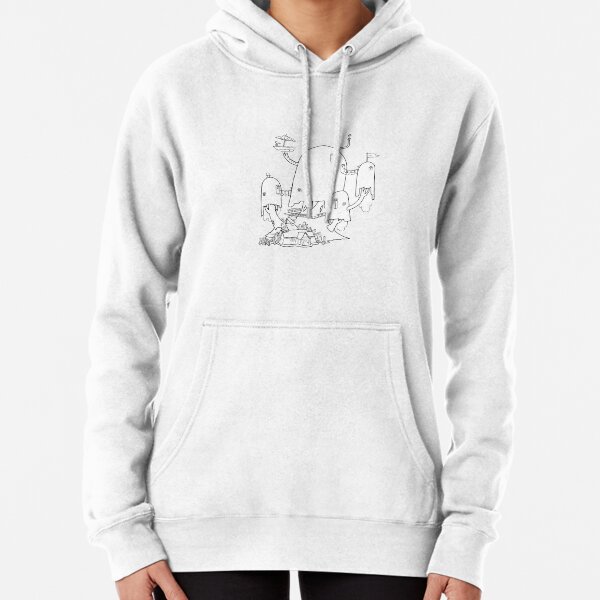 Finn and Jake's Treehouse BW Pullover Hoodie