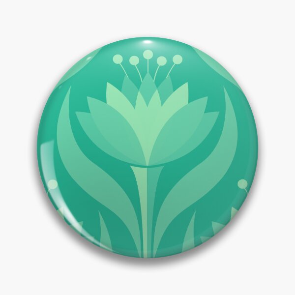 Item preview, Blooming Joy Flower - Greenish Teal [8] designed and sold by Carina Parry Studios.