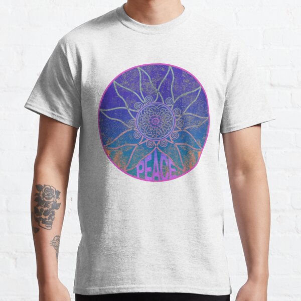 Distressed Peace Mandala Circle of Enlightenment Classic T-Shirt