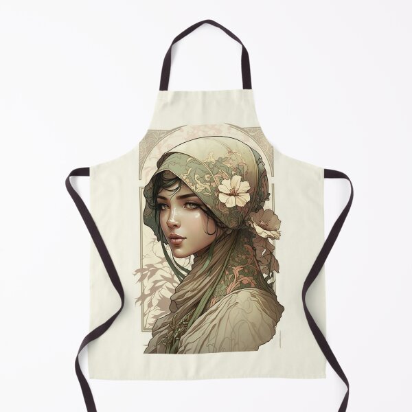 Item preview, Malaysian Beauty - Art Nouveau Style designed and sold by ArtNouveauChic.