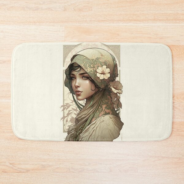 Item preview, Malaysian Beauty - Art Nouveau Style designed and sold by ArtNouveauChic.