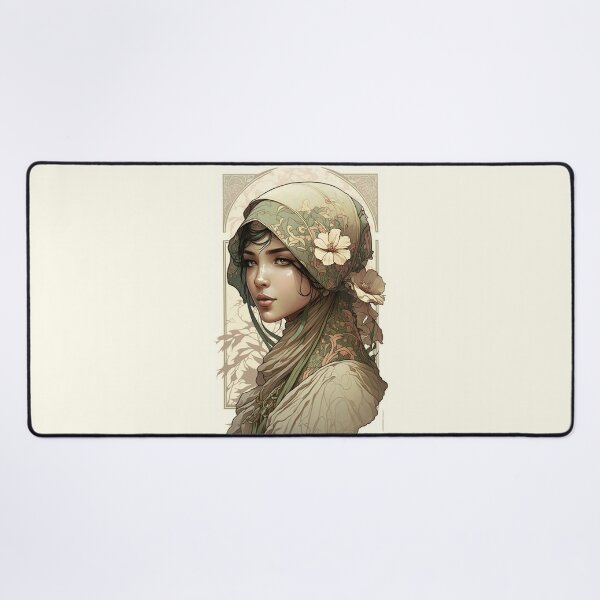 Item preview, Malaysian Beauty - Art Nouveau Style designed and sold by ArtNouveauChic.
