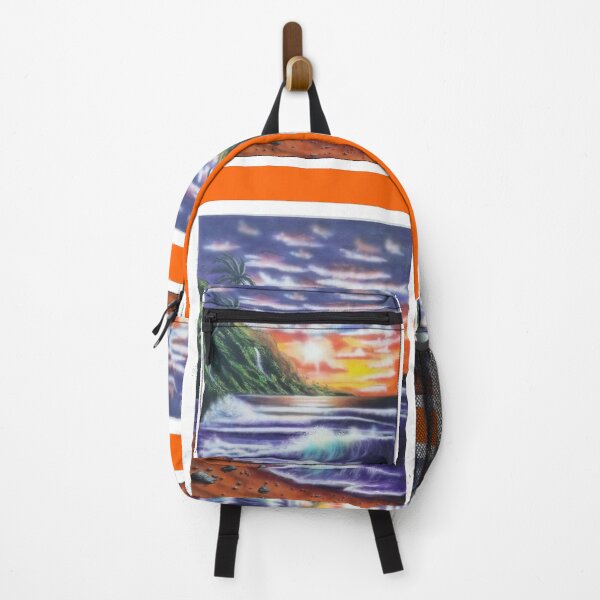 Item preview, North Shore Hawaiian Sunset - Orange Border designed and sold by 743Designs.