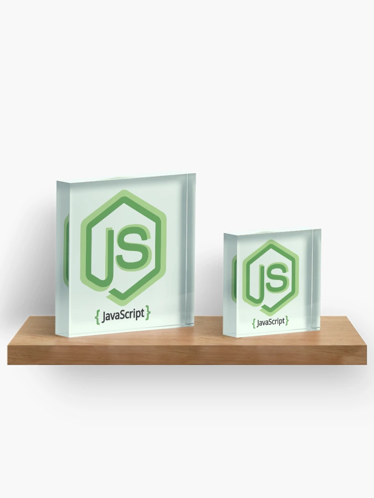 Thumbnail 3 of 5, Acrylic Block, JavaScript, programming, logo, JavaScript logo ,programming languages designed and sold by Eagle-Eyes.