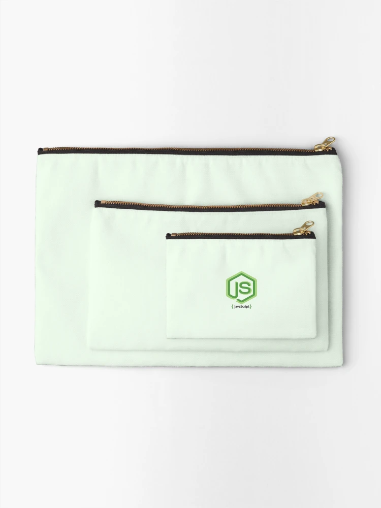 Thumbnail 2 of 4, Zipper Pouch, JavaScript, programming, logo, JavaScript logo ,programming languages designed and sold by Eagle-Eyes.