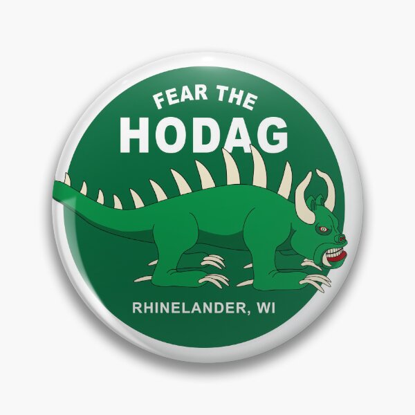 Item preview, Classic Fear the HODAG Rhinelander Wisconsin Sticker designed and sold by BlueSkyTheory.