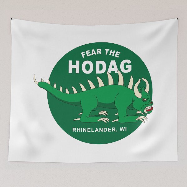 Item preview, Classic Fear the HODAG Rhinelander Wisconsin Sticker designed and sold by BlueSkyTheory.