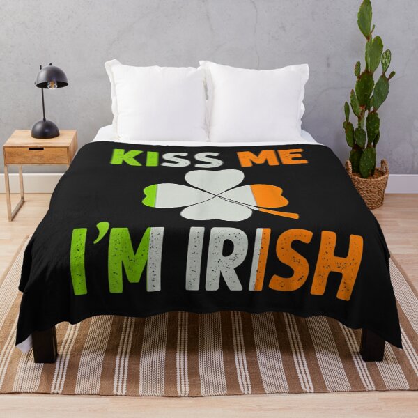 Item preview, Kiss Me I'm Irish Shirt Saint Patrick Day Clover Irish Flag T-Shirt designed and sold by Francois-Lemann.