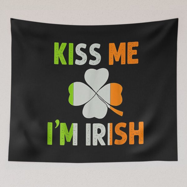 Item preview, Kiss Me I'm Irish Shirt Saint Patrick Day Clover Irish Flag T-Shirt designed and sold by Francois-Lemann.