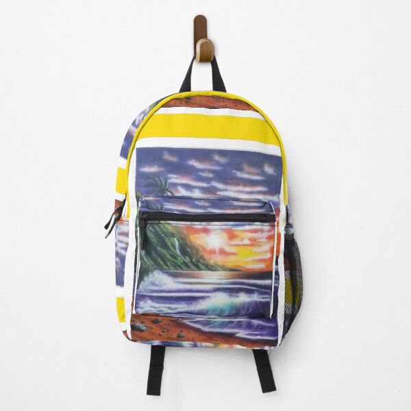 Item preview, North Shore Hawaiian Sunset - Yellow Border designed and sold by 743Designs.