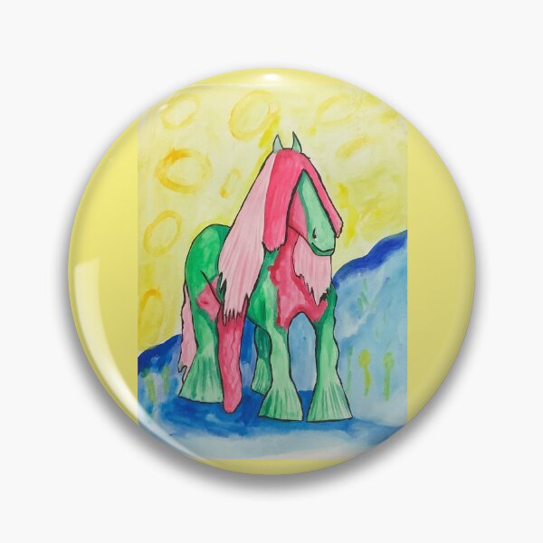 Item preview, Colorful fantastic Pony, gouache painting  designed and sold by altairaleon.