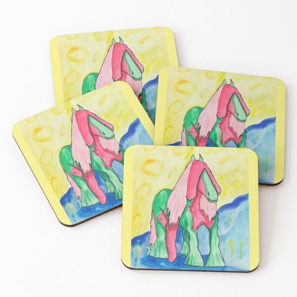 Item preview, Colorful fantastic Pony, gouache painting  designed and sold by altairaleon.