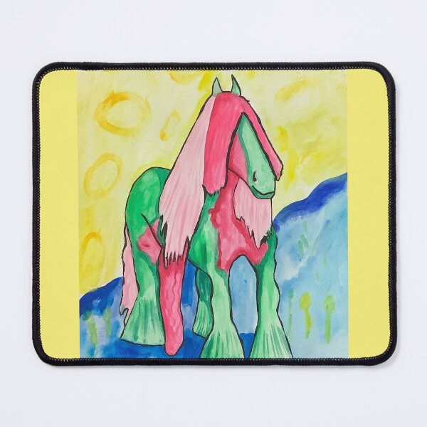 Item preview, Colorful fantastic Pony, gouache painting designed and sold by altairaleon.