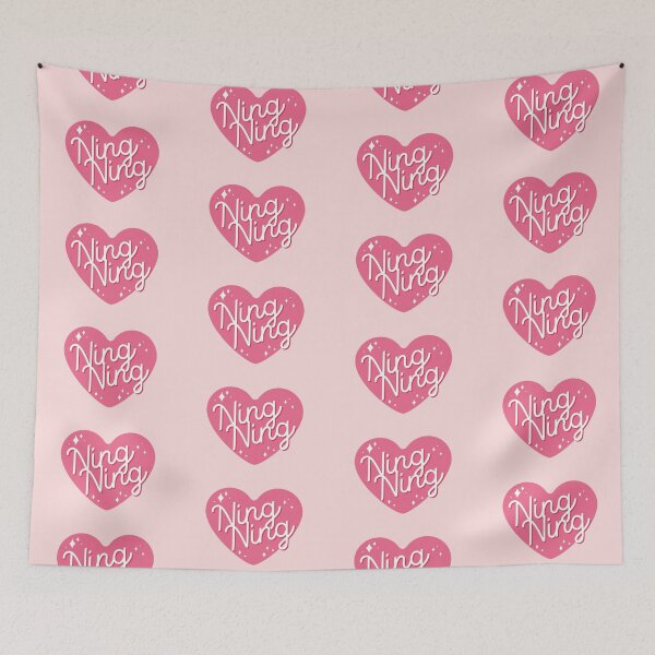 Item preview, AESPA MY Ningning name heart text typography | Morcaworks designed and sold by Morcawork.