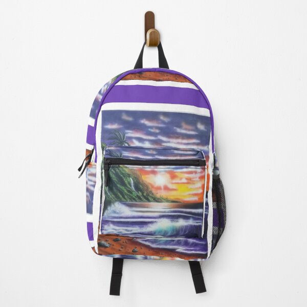 Item preview, North Shore Hawaiian Sunset - Purple Border designed and sold by 743Designs.