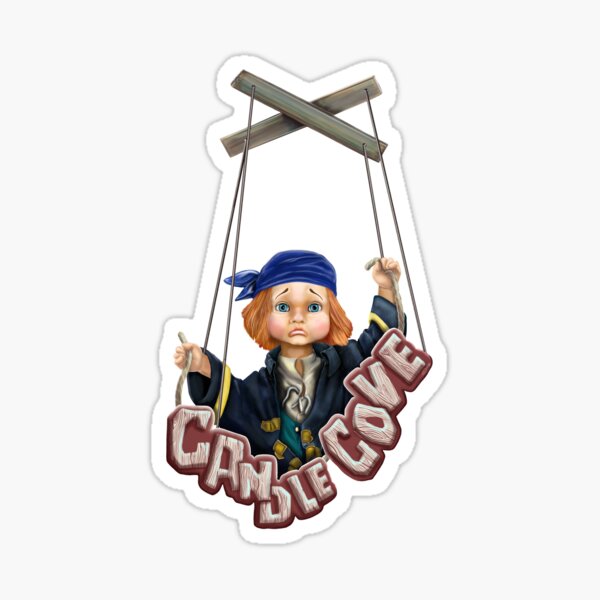 "Candle Cove Pirate Percy" Sticker for Sale by RebeLeigh Redbubble