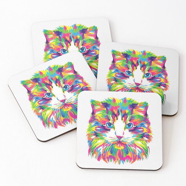 Item preview, Colorsplash Cat Painting designed and sold by didiartcreation.