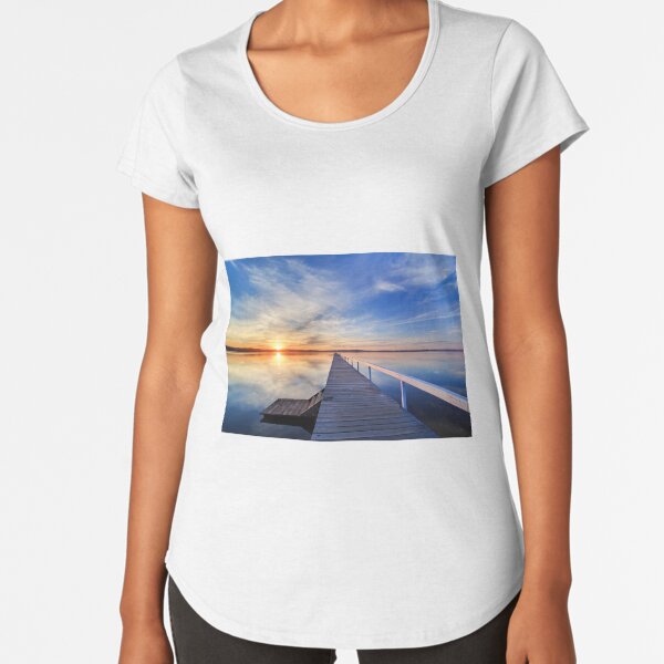 Long Jetty sunset Premium Scoop T-Shirt