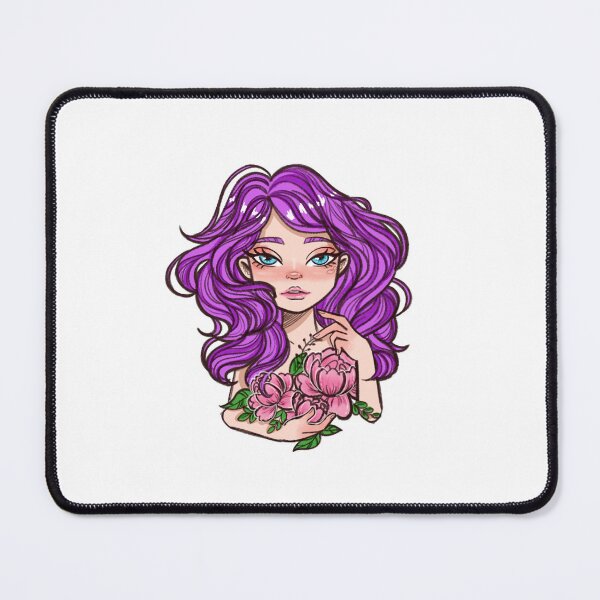 Item preview, Girl embracing flowers designed and sold by Snice18.