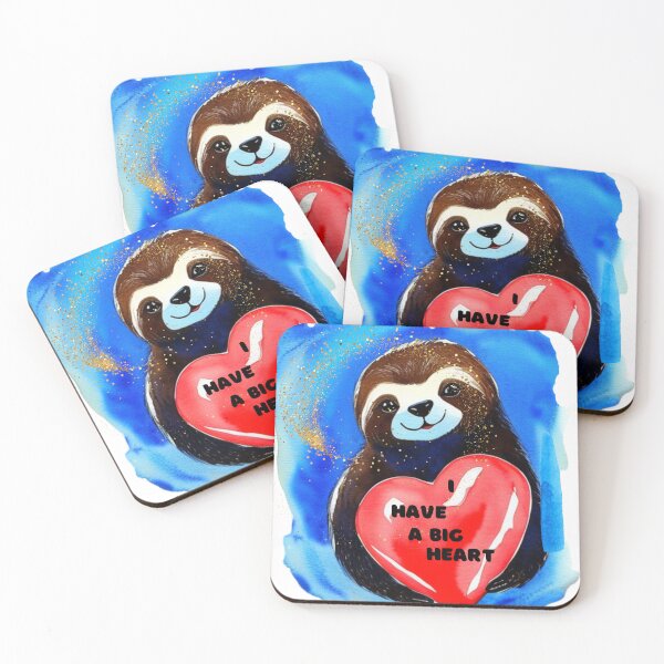 Item preview, Sloth has a big heart designed and sold by rocklegends99.