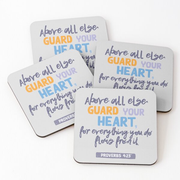 Item preview, Proverbs 4 23 Guard Your Heart NEW COLOURS designed and sold by BellDesigned.