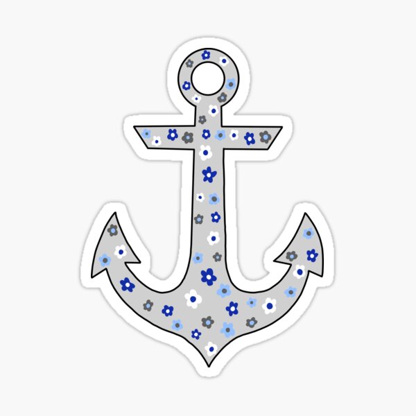 Item preview, GVSU Anchor Boho Floral designed and sold by RBCreationsinMI.