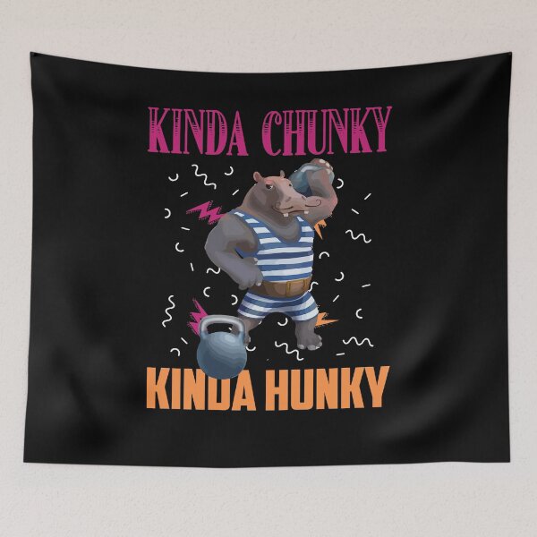 Item preview, Kinda Chunky Kinda Hunky Weightlifting Bodybuilding Gym designed and sold by Dressed For  Duty.