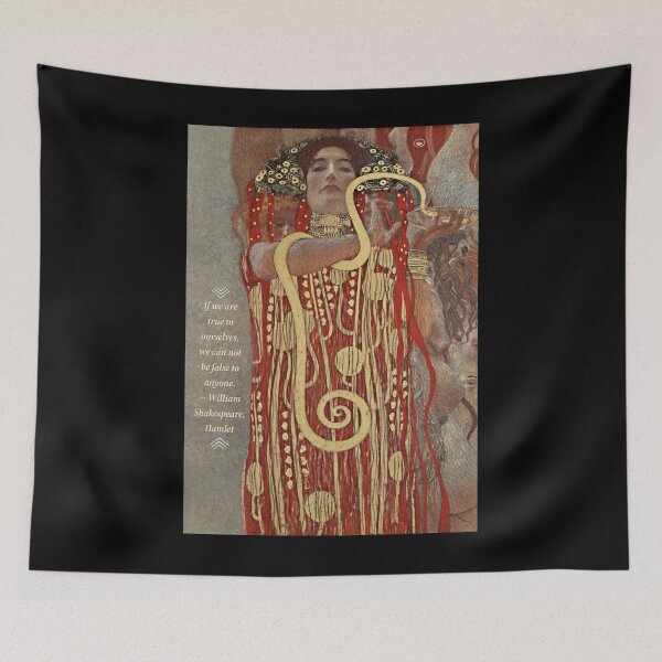 Item preview, Gustav Klimt Painting With Shakespeare Quote designed and sold by Classicambience.