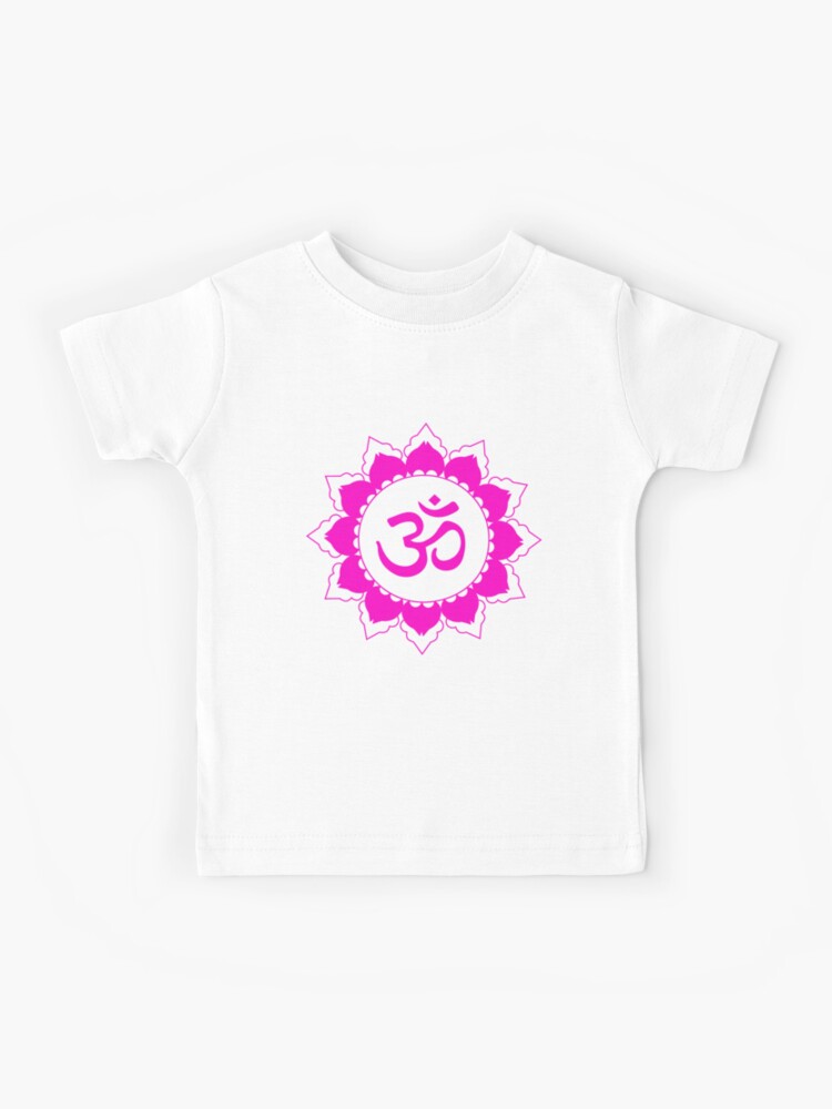 Spiritual Om Symbol Lotus Flower Mandala Kids T Shirt for Sale by ArtbyLindy Redbubble