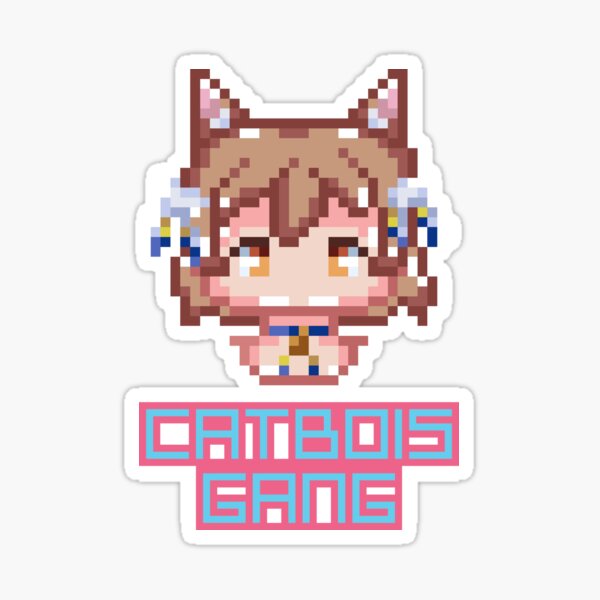 Catbois Gang Felix Pixel Art Sticker