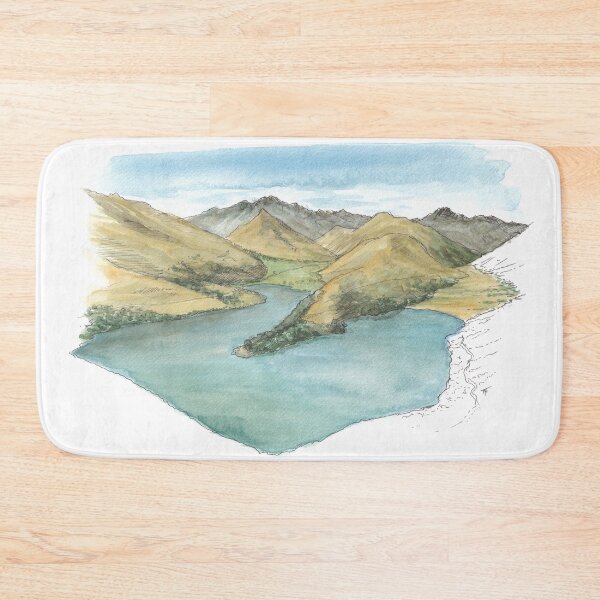 Item preview, Moke Lake - New Zealand Watercolour designed and sold by Tom Napper Design.