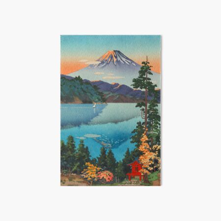 Artikel-Vorschau von Ashi-See in den Hakone-Hügeln im Frühherbst 1938 von Tsuchiya Koitsu, designt und verkauft von outdoorway.
