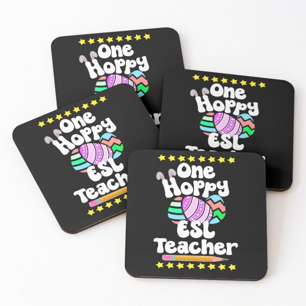 Item preview, One Hoppy ESL ESOL Teacher Happy Easter Egg Bunny Tutor Professor designed and sold by FlorenciaBliss.