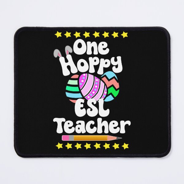 Item preview, One Hoppy ESL ESOL Teacher Happy Easter Egg Bunny Tutor Professor designed and sold by FlorenciaBliss.